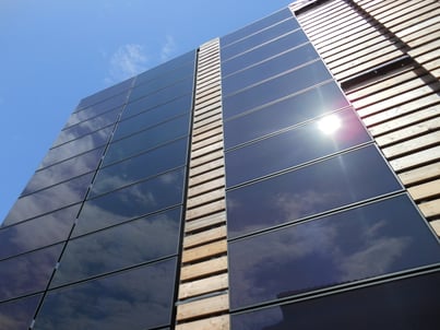 Photovoltaic building facade image